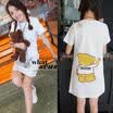 Women Baby Girls Kids Dress Cartoon Short Sleeve Family Clothes Outfits Holiday