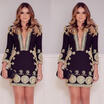 Meihuid New Sexy Women V Nevk Cocktail Party Evening Long Sleeve Print Short Mini Dress meihuid kopen in de aanbieding Meihuid New Sexy Women V Nevk Cocktail Party Evening Long Sleeve Print Short Mini Dress meihuid kopen in de aanbieding