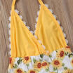Uk Canis Toddler Kid Baby Girls Lace Sunflower Romper Bodysuit Jumpsuit Outfits canis kopen in de aanbieding