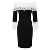 Gbtiger Sexy A Line Bodycon Lace Women Dress Off The Shoulder Long Sleeve Knee Length gbtiger kopen in de aanbieding Gbtiger Sexy A Line Bodycon Lace Women Dress Off The Shoulder Long Sleeve Knee Length gbtiger kopen in de aanbieding