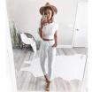 Duopindun Women High Waist Elastic Harem Pants Casual Chffion Ol Lady Solid Pencil Trouser duopindun kopen in de aanbieding Duopindun Women High Waist Elastic Harem Pants Casual Chffion Ol Lady Solid Pencil Trouser duopindun kopen in de aanbieding
