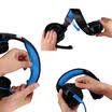 35 mm Blau Gaming Headset Mic LED Kopfhörer Stereo Surround para PC PS4 Xbox