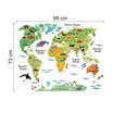 Canis Colorful World Map Kids Room Decor Wall Sticker Decals Nursery 99Lxl canis kopen in de aanbieding