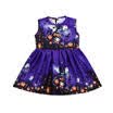 Halloween Niño Niños Bebés Niñas Dibujos Animados Chaleco de Graffiti Vestido Vestido de Sundress