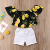 Duopindun Toddler Baby Girls Summer Lemon Outfits Topspants Shorts 2Pcs Kids Clothes Set duopindun kopen in de aanbieding Duopindun Toddler Baby Girls Summer Lemon Outfits Topspants Shorts 2Pcs Kids Clothes Set duopindun kopen in de aanbieding