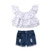 Duopindun Newborn Baby Kids Girl Clothes Off Shoulder T Shirt Topsdenim Pants Outfits Set duopindun kopen in de aanbieding Duopindun Newborn Baby Kids Girl Clothes Off Shoulder T Shirt Topsdenim Pants Outfits Set duopindun kopen in de aanbieding