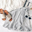 Duopindun Women Stripe Bandage High Split Skirt Mini Dress Boho Holiday Beach Summer duopindun kopen in de aanbieding Duopindun Women Stripe Bandage High Split Skirt Mini Dress Boho Holiday Beach Summer duopindun kopen in de aanbieding
