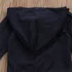 Niños recién nacidos niños bebés rayas capucha tops pantalones leggings trajes conjunto de ropa