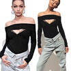 Meihuid Sexy Women Ribbed Jumpsuit Front Plunge Lace Up Tie Bodysuit Leotard Top Blouse meihuid kopen in de aanbieding Meihuid Sexy Women Ribbed Jumpsuit Front Plunge Lace Up Tie Bodysuit Leotard Top Blouse meihuid kopen in de aanbieding