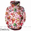 Jersey navideño de Navidad para el Reino Unido Jersey para mujer Novedad Sudadera con capucha