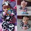 Newborn Kids Baby Girls Panda Sweatshirt TopsPants 2pcs Outfits Tracksuit Set