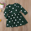Duopindun Toddler Baby Girl Dress Long Sleeve Polka Dot Party Pageant Tutu Clothes duopindun kopen in de aanbieding