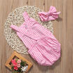 Duopindun Us Seller Infant Baby Girls Clothes Checks Romper Jumpsuit Bodysuit Outfits Set duopindun kopen in de aanbieding