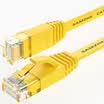 Shanze SAMZHE SZ-601YL six CAT6 class Gigabit flat cable computer network jumper line cable yellow 1 meter
