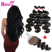Royce Peruvian Body Wave Human Hair 4 Pcs With Closure Cheap Virgin Bundles Natural Cloro royce kopen in de aanbieding Royce Peruvian Body Wave Human Hair 4 Pcs With Closure Cheap Virgin Bundles Natural Cloro royce kopen in de aanbieding