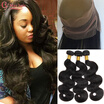 360 Frontal With Bundles Body Wave Brazilian Hair 3 Closure Cy May Pre Plucked cy may hair kopen in de aanbieding