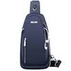 Seven wolves SEPTWOLVES chest bag men&39s shoulder Messenger bag fashion Oxford cloth leisure sports pockets blue L92641231-08