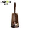 Jingdong Supermarket Long Shida LONGSTAR boutique with a seat anti-skid sanitary brush set with a base toilet brush toilet brush LQ-0020 brown
