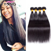Yyong Brazilian Virgin Hair Straight 4Pcs 100 Human 8A Unprocessed Silky yyong kopen in de aanbieding
