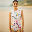Joy Collection Yi Zi Ezi Small Chest Gather High Collar Sexy Slim Female Siamese Swimwear Pearl Print L Ezi1373 joy collection kopen in de aanbieding