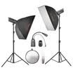 Jinbei DPE400 dual lamp suit soft box suit clothing portrait studio flash set