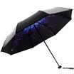 Paradise Umbrella Full Blackout UPF50 Tri-Fold Black Umbrella 31806E Upgrade Starry Blue