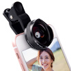 ESCASE mobile phone camera self-timer 4K wide angle 15X macro for Apple Huawei Universal JD-11 gentleman black