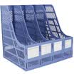 Deli 9848 quad quad file basket file box blue