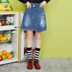 Joy Collection Semir Skirt Female 2017 Autumn New Women Cowboy A Word Irregular Thin College Wind joy collection kopen in de aanbieding Joy Collection Semir Skirt Female 2017 Autumn New Women Cowboy A Word Irregular Thin College Wind joy collection kopen in de aanbieding