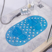 Joy Collection Foojo Bathroom Mat 2 Strips Waterproof Non Slip 6837Cm Transparent Blue joy collection kopen in de aanbieding Joy Collection Foojo Bathroom Mat 2 Strips Waterproof Non Slip 6837Cm Transparent Blue joy collection kopen in de aanbieding