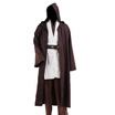 Megir Fashion Halloween Costume Hooded Cloak Cape Jedi Cosplay Star Wars Knight Robe Apparel megir kopen in de aanbieding