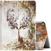 I-mu Apple 2017 New iPad iPad Air2 Air Case iPad7 Case Penetration Smart Sleep Stand 97-inch Leather Case Painted Series Deer