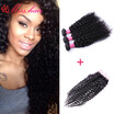 Iueenly Indian Kinky Curly Virgin Hair With Closure 3 Bundles Weave Human Cheap iueenly kopen in de aanbieding