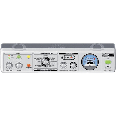 

BEHRINGER MIC100 Tube Microphone Amplifier (запись звука теплая, магнитная / запись концерта в прямом эфире)