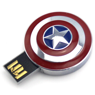 

Дисней (Disney) The Avengers Iron Man 3 USB творческий мультфильм U диск 8G подарок подарок Captain America