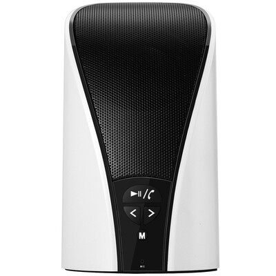 

Длинные маленькие колонки мини стереосистема карта Qin (ROYQUEEN) H300 Bluetooth маленький стальной пистолет рация мобильный музыкальный плеер, настольного аудио жемчужно-белый