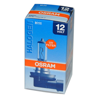 

OSRAM (OSRAM) H11 автомобильные огни (лампочки) долговечность с высоким освещением / ближний свет / противотуманные фары / углы освещения - пластиковая основа