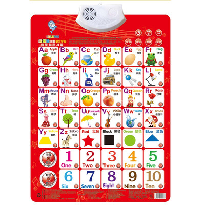 

Jingdong Early Learning] [Леле рыбы (leleyu) GT007 второго поколения произношение звука настенные диаграммы письма бумаги