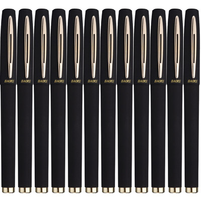 

Baoke (Baoke) PC1828 большой емкости черный матовый нейтральный 0.5mm ручка 12 ручка / картридж
