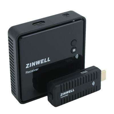 

ZINWELL WHD-100 Комплект беспроводной HDMI Mini 3D AV-передатчик Черный