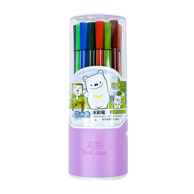 

Истинный цвет (Truecolor) 2600А дрейф бутылки 24 цветов можно мыть акварель окно пера / картридж 2