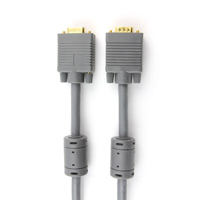 

CE-LINK инженерный класс VGA кабель видео высокой четкости 3 +9 20 м двойное магнитное кольцо интерференция 1080P компьютер HDTV монитор проектор серая 4027