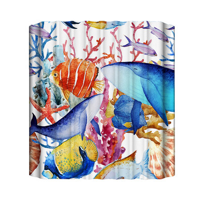 

Toponeto New Waterproof Shower Curtain with 12 Hooks 3D Printed Bathroom Polyester
