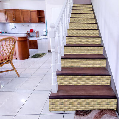 

6PcsSet Traditional Stairs Sticker Kitchen Waterproof Wall Stickers Bathroom Self Adhesive Removable DIY Wall Art Decal