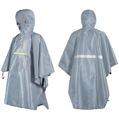 

Men Women Raincoat Waterproof Rainwear with Reflector Rainproof Poncho with Reflective Strip