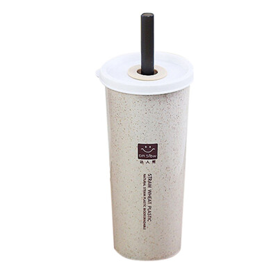 

Gobestart HOT Travel Office Coffee Tea Student Straws Water Bottle Cups Straw Wheat Cup