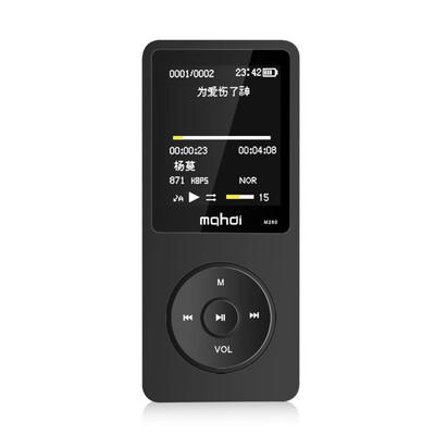 

mahdi M280 MP3 Player 8GB HiFi Music Player FM Radio Voice Recording w TF Card Slot Display Screen