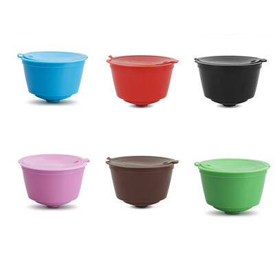 

6pcs Refillable Coffee Capsule Cup Reusable Brewers Filter For Dolce Gusto Set