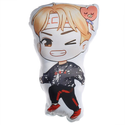 

KPOP BTS Bangtan Boys Cartoon Humanoid Cushion Doll Pillow Q Version Character Image Cute Pillow Hot Gift for Fans