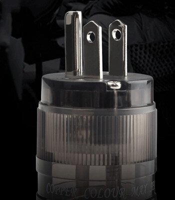 

Copper Colour CC Hifi US power plug power connector OCC rhodium platinggold platedberyllium alloy plug